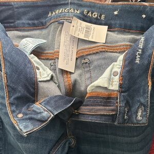 American Eagle Outfitters Artist Flare original dark wash Jeans sz 6 x tall NWT